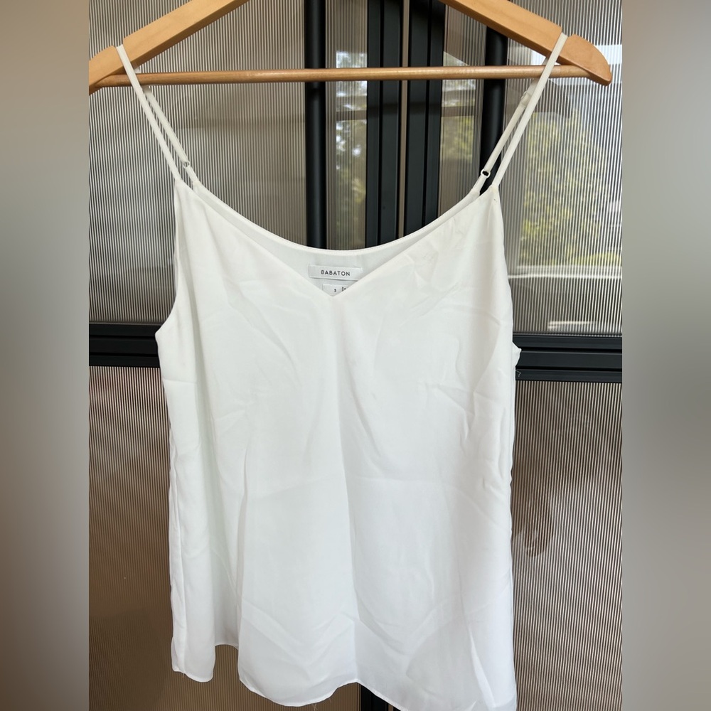Babaton White Camisole Top